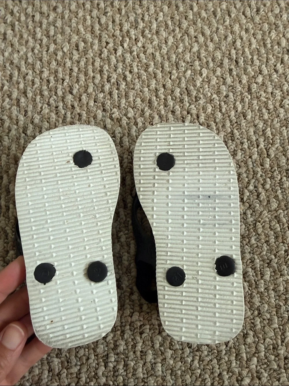 Havaianas Toddler Girl Floral Black Strap Sandals Size 7C